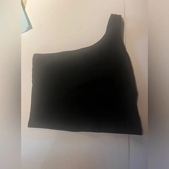 NWOT Minclouse Women's One Shoulder Sleeveless Crop Tops Summer Tank Tees - Picture 9 of 9